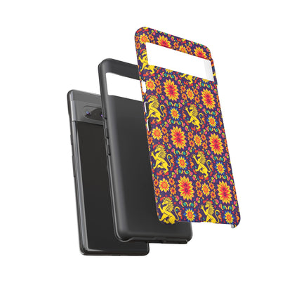 Tough Cases, Leo, Zodiac, Flower Pattern