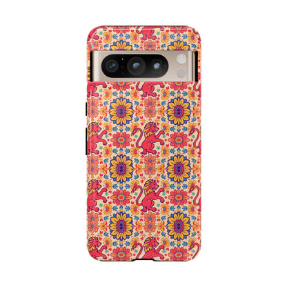 Tough Cases, Leo, Zodiac v1, Flower Pattern