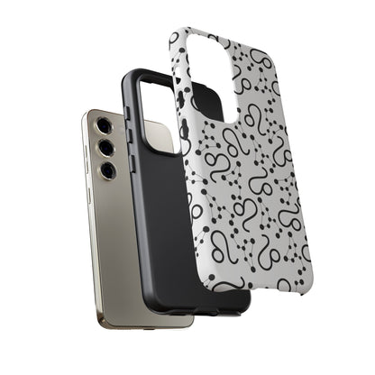 Tough Cases with the Leo Zodiac sign for iPhone, Samsung Galaxy, and Google Pixel devices