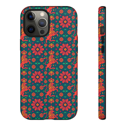 Tough Cases, Leo, Zodiac v2, Flower Pattern