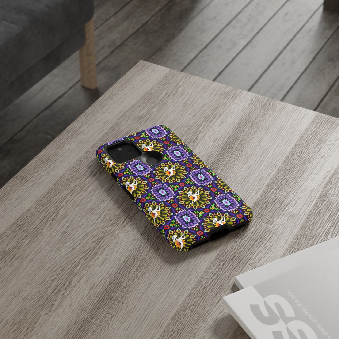 Tough Cases, Sagittarius, Zodiac v1, Flower Pattern