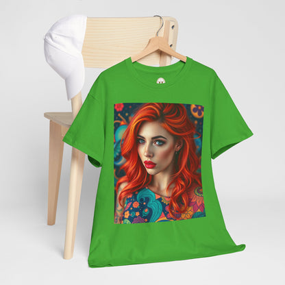 Unisex Heavy Cotton T-Shirt, Aquarius, Zodiac v1, Sexy Art