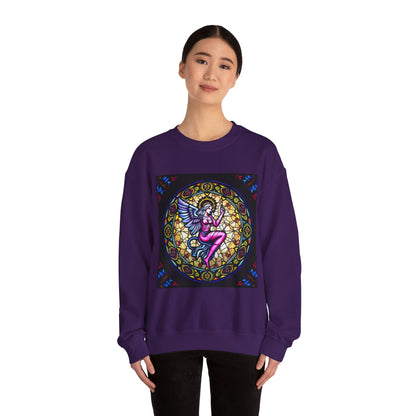 Unisex Heavy Blend™ Crewneck Sweatshirt, Glass 1, Virgo Zodiac Design