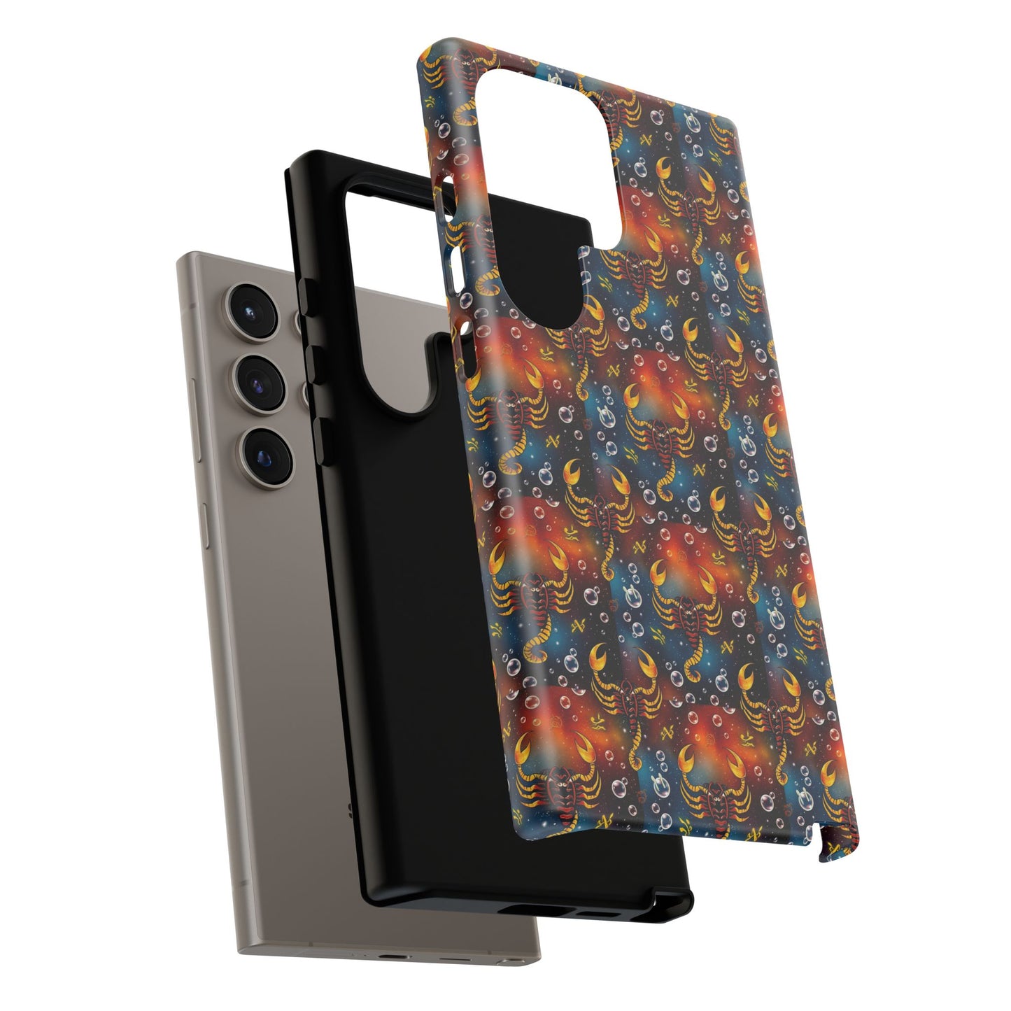 Tough Cases, Scorpio, Zodiac v2, Bubble Pattern