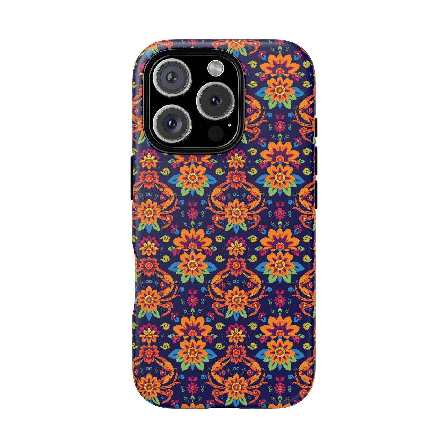 Tough Cases, Cancer, Zodiac, Flower Pattern