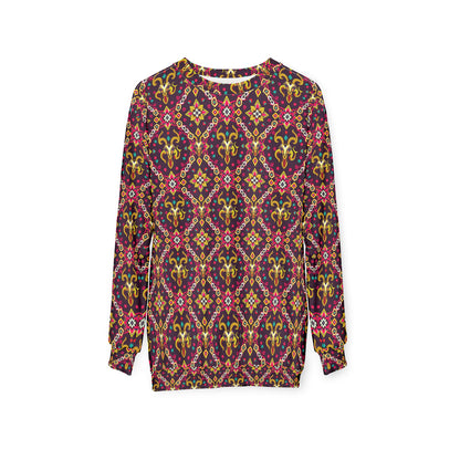 Unisex Sweatshirt (AOP), Capricorn, Zodiac, Jewel Pattern