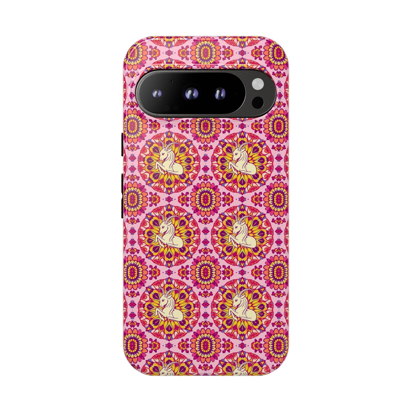 Tough Cases, Capricorn, Zodiac v4, Flower Pattern