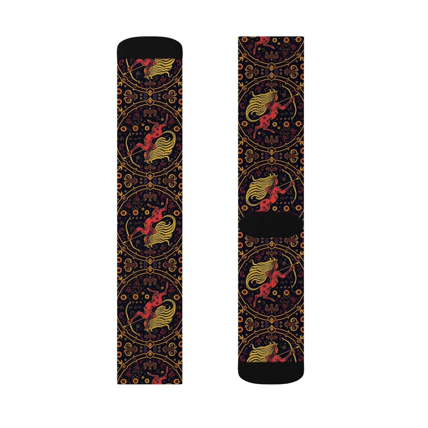 Sublimation Socks, Sagittarius, Zodiac v3, Pattern