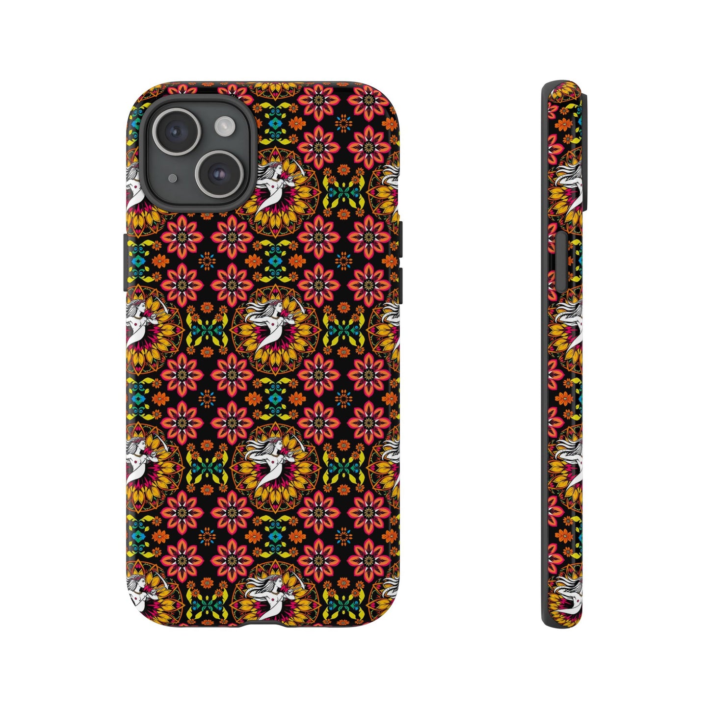 Tough Cases, Sagittarius, Zodiac v2, Flower Pattern