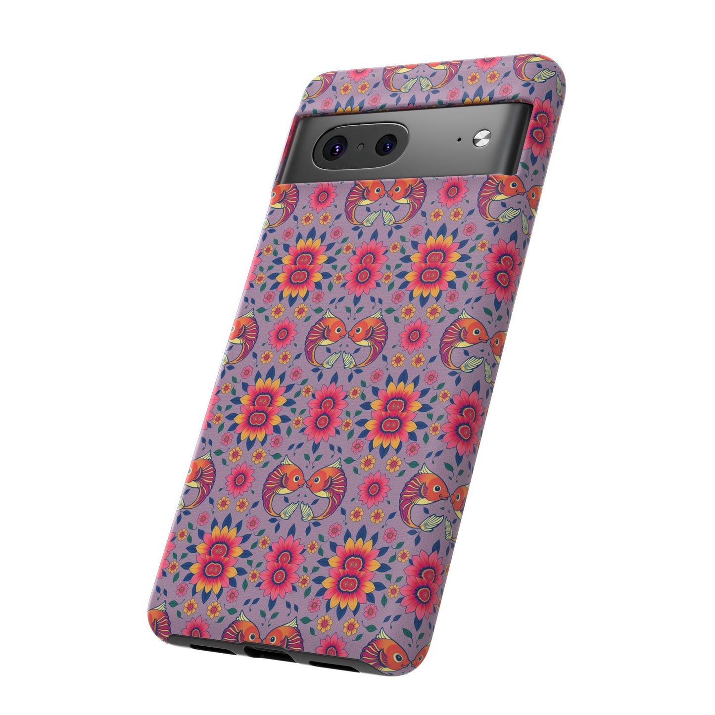 Tough Cases, Pisces, Zodiac v3, Flower Pattern
