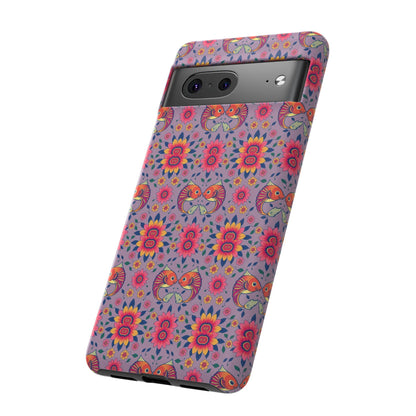 Tough Cases, Pisces, Zodiac v3, Flower Pattern
