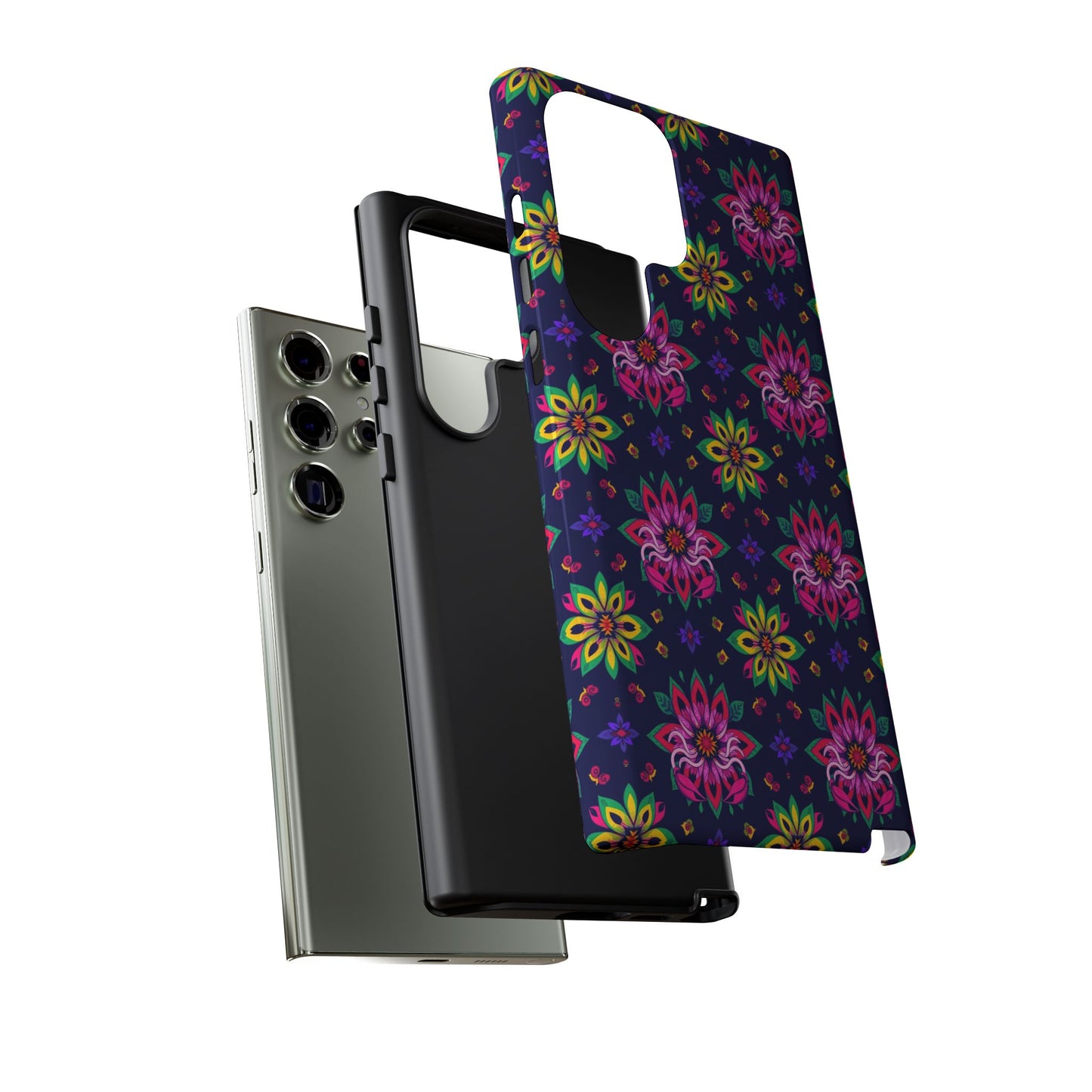 Tough Cases, Scorpio, Zodiac v4, Flower Pattern