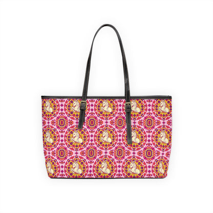 Leather Shoulder Bag, Capricorn, Zodiac, Flower Pattern