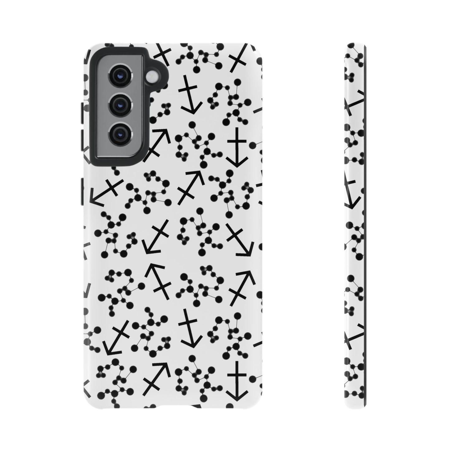 Tough Cases with the Sagittarius Zodiac sign for iPhone, Samsung Galaxy, and Google Pixel devices