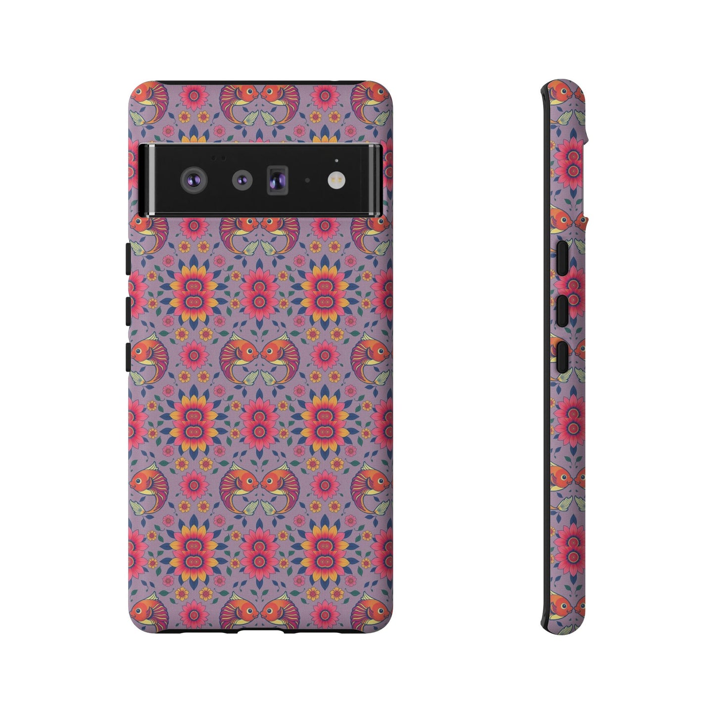 Tough Cases, Pisces, Zodiac v3, Flower Pattern