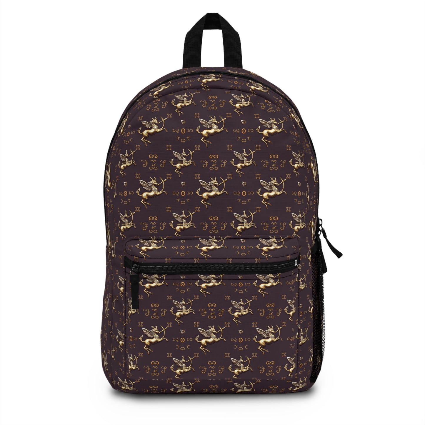 Backpack, Sagittarius, Zodiac, Metal Pattern