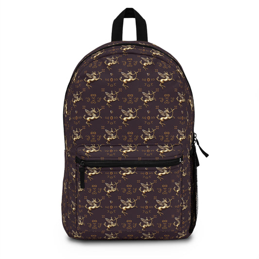 Backpack, Sagittarius, Zodiac, Metal Pattern