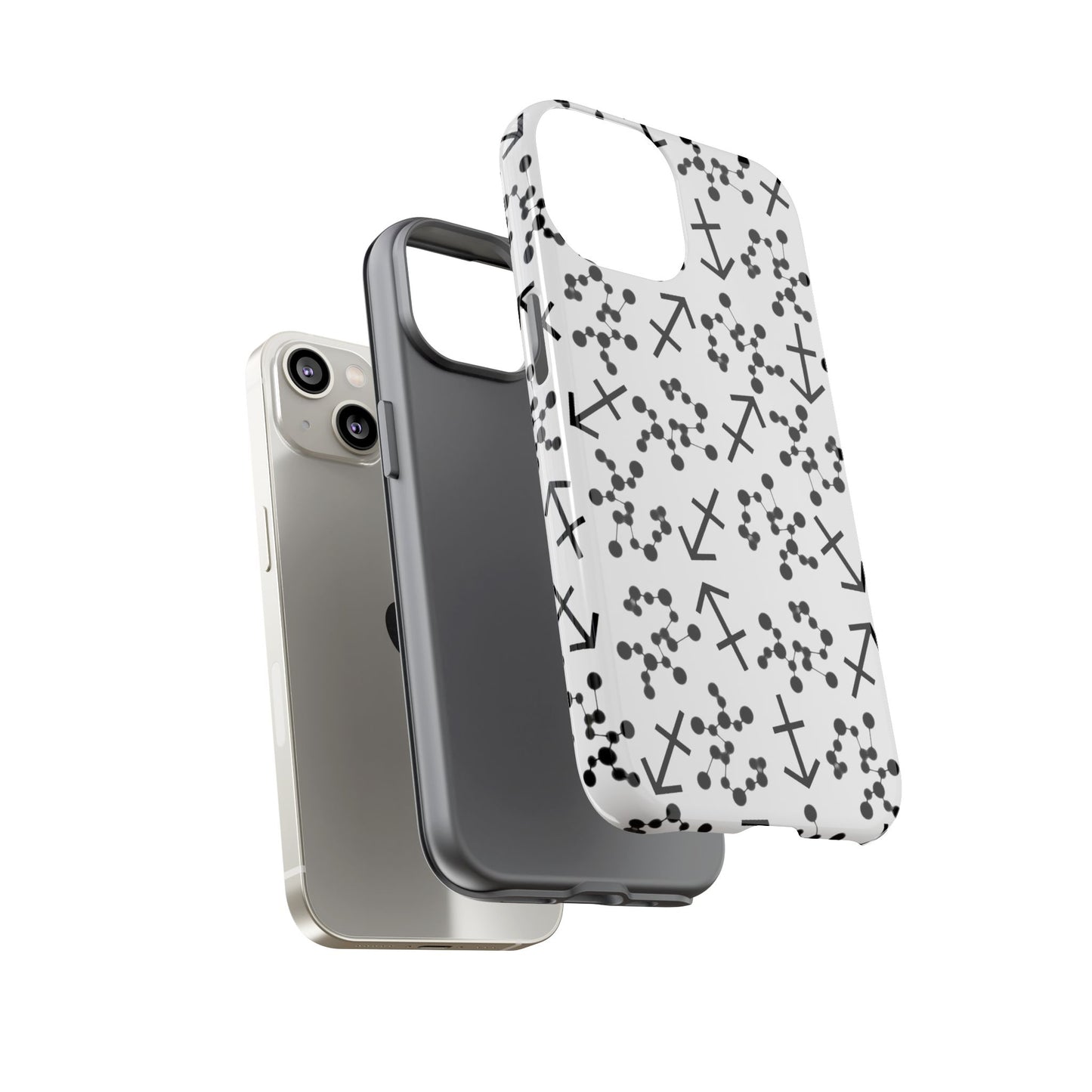 Tough Cases with the Sagittarius Zodiac sign for iPhone, Samsung Galaxy, and Google Pixel devices