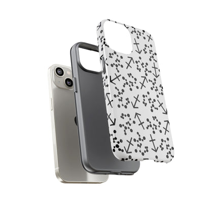 Tough Cases with the Sagittarius Zodiac sign for iPhone, Samsung Galaxy, and Google Pixel devices