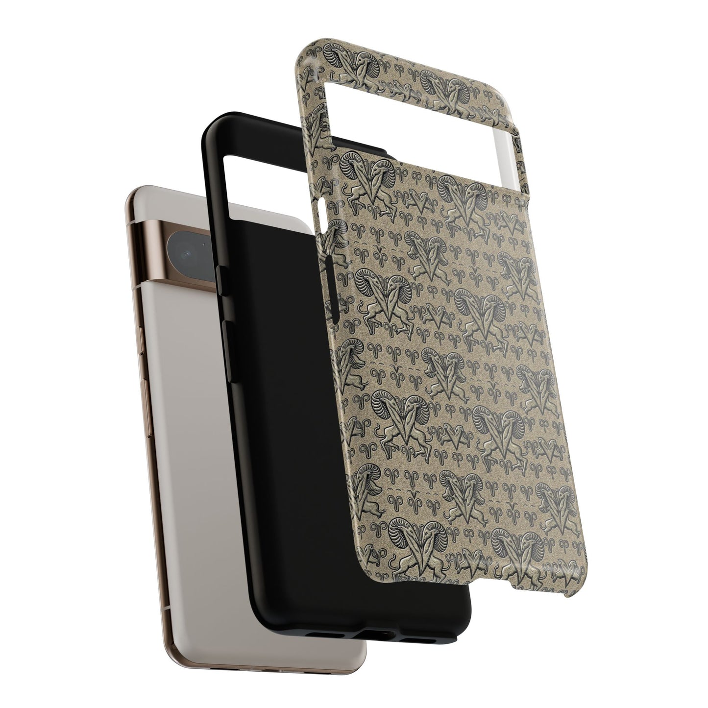 Tough Cases, Aries, Zodiac, Metal Pattern