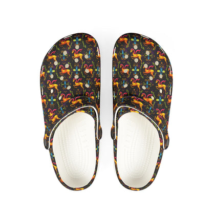 EVA Foam Rubber Shoes, (AOP), Aries, Zodiac v2, Pattern