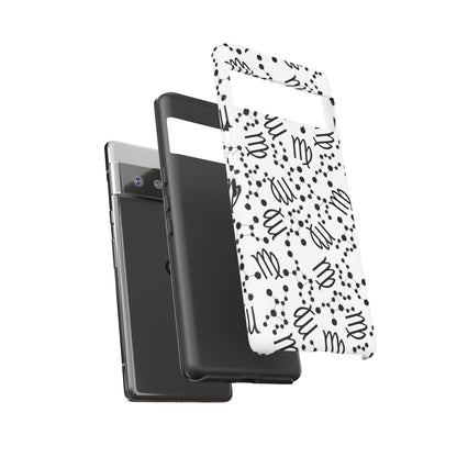 Tough Cases with the Virgo Zodiac sign for iPhone, Samsung Galaxy, and Google Pixel devices