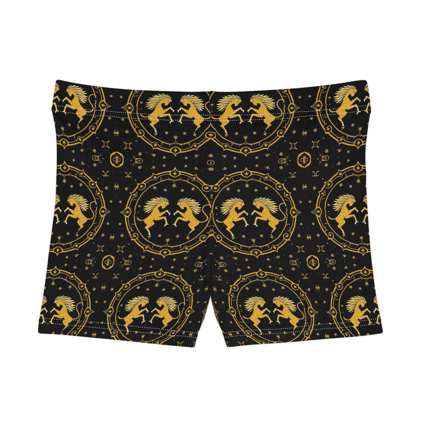Women's Shorts, AOP, Gemini, Zodiac v1, Pattern