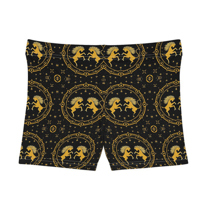 Women's Shorts, AOP, Gemini, Zodiac v1, Pattern