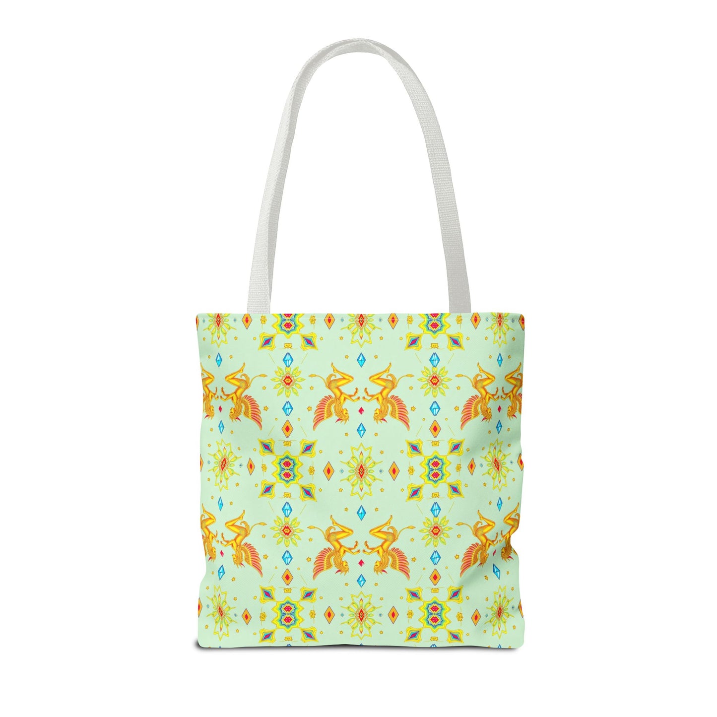 Tote Bag (AOP), Gemini, Zodiac v1, Jewel Pattern