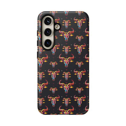 Tough Cases, Taurus, Zodiac, Metal Pattern