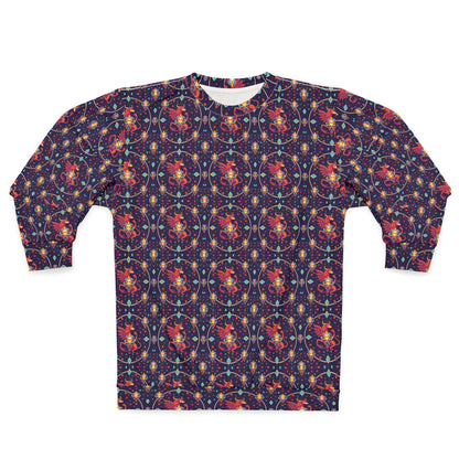 Unisex Sweatshirt (AOP), Virgo, Zodiac, Jewel Pattern