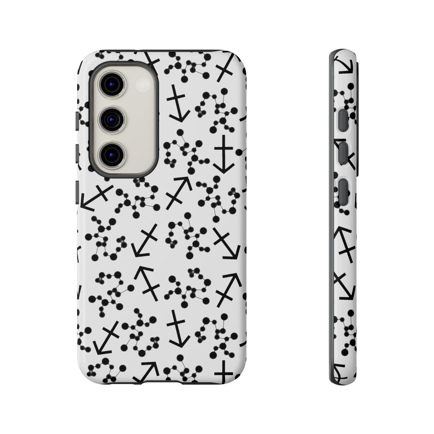 Tough Cases with the Sagittarius Zodiac sign for iPhone, Samsung Galaxy, and Google Pixel devices
