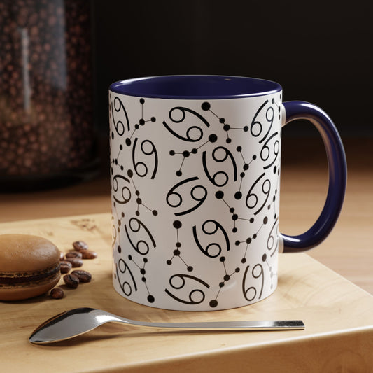 Accent Coffee Mug with the Cancer sign (11, 15oz)