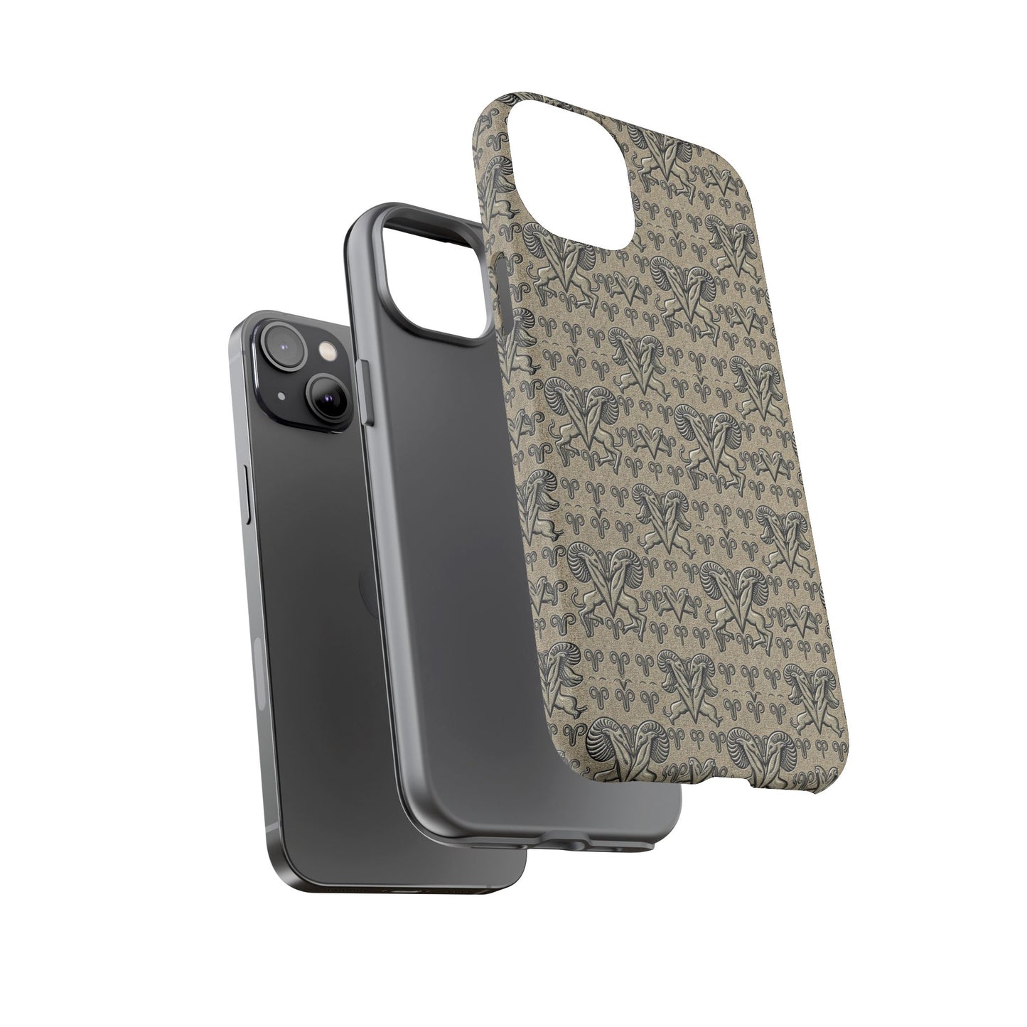 Tough Cases, Aries, Zodiac, Metal Pattern