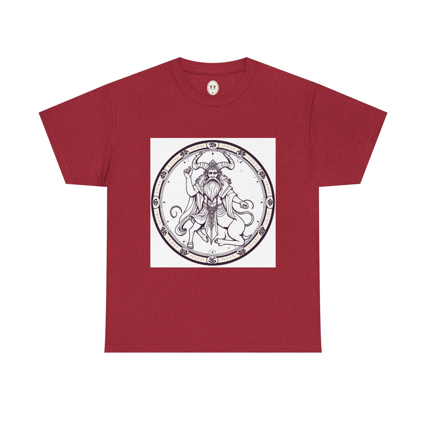 Unisex Heavy Cotton T-Shirt, Bull Centaur, Taurus Zodiac Design