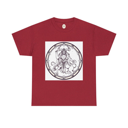 Unisex Heavy Cotton T-Shirt, Bull Centaur, Taurus Zodiac Design