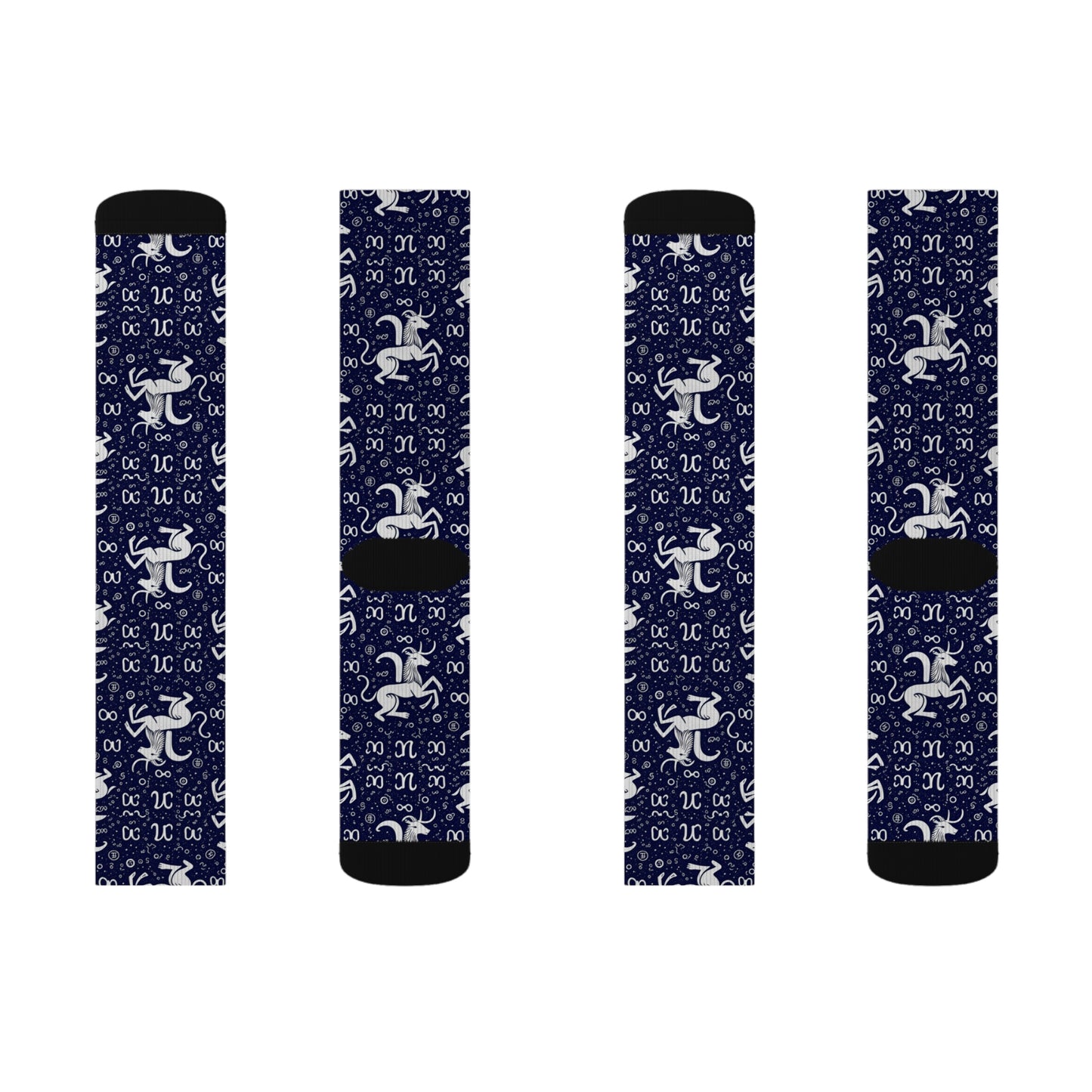 Sublimation Socks, Aquarius, Zodiac, Pattern