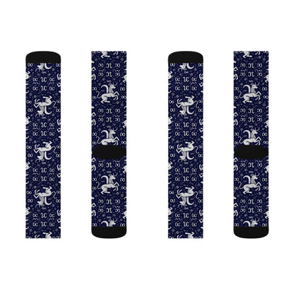 Sublimation Socks, Aquarius, Zodiac, Pattern