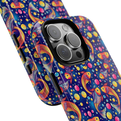 Tough Cases, Pisces, Zodiac, Bubble Pattern
