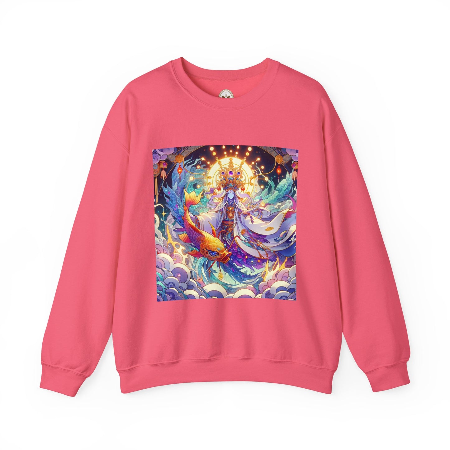 Unisex Heavy Blend™ Crewneck Sweatshirt, Anime Pisces King, Zodiac Design