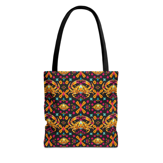 Tote Bag (AOP), Cancer, Zodiac v1, Jewel Pattern