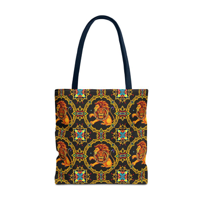 Tote Bag (AOP), Leo, Zodiac, Jewel Pattern