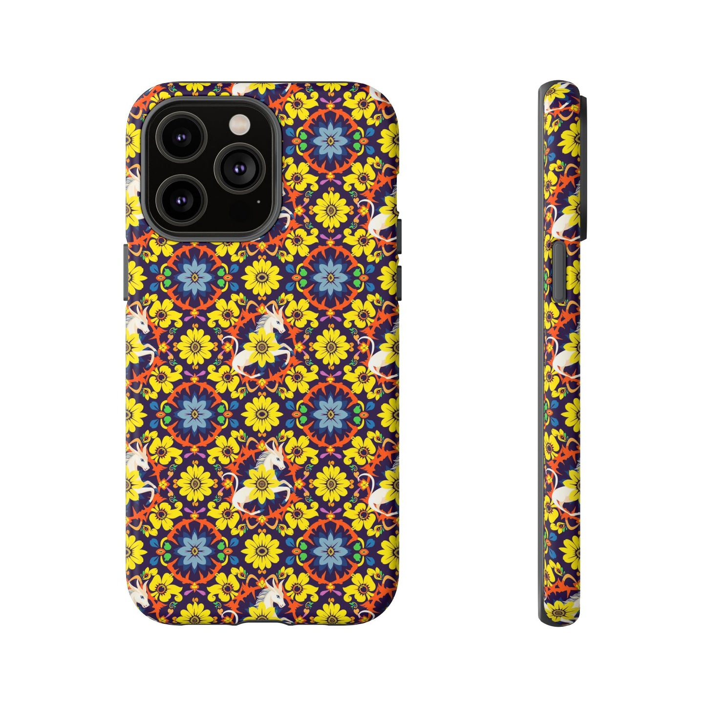 Tough Cases, Aquarius, Zodiac v3, Flower Pattern