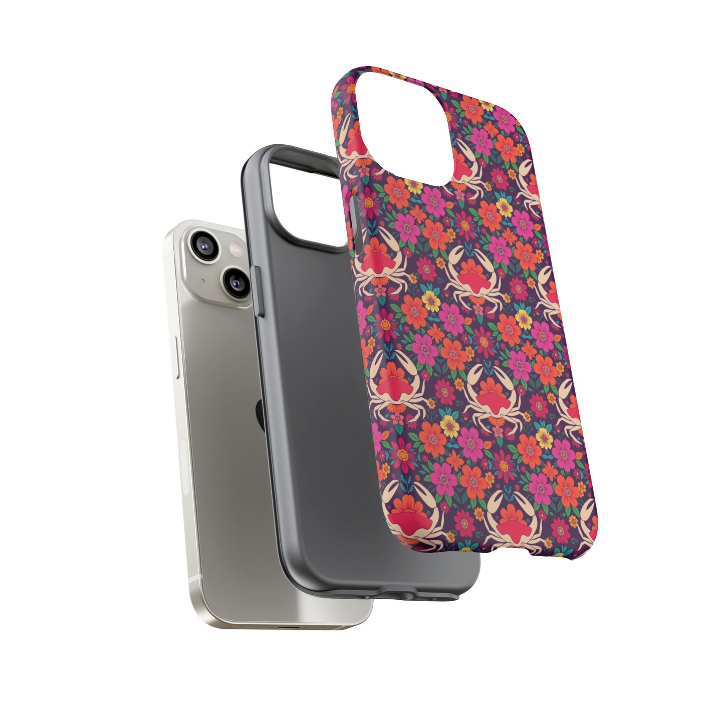 Tough Cases, Cancer, Zodiac v1, Flower Pattern