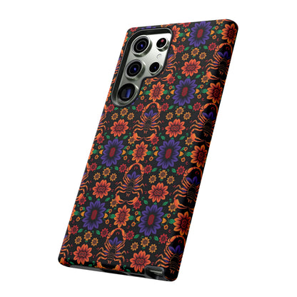 Tough Cases, Scorpio, Zodiac, Flower Pattern