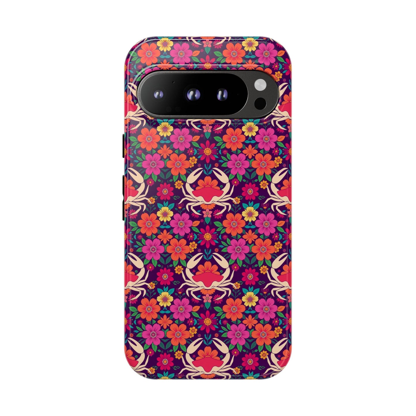 Tough Cases, Cancer, Zodiac v1, Flower Pattern