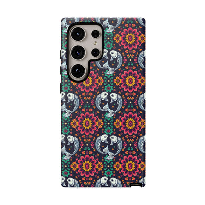 Tough Cases, Pisces, Zodiac v4, Flower Pattern