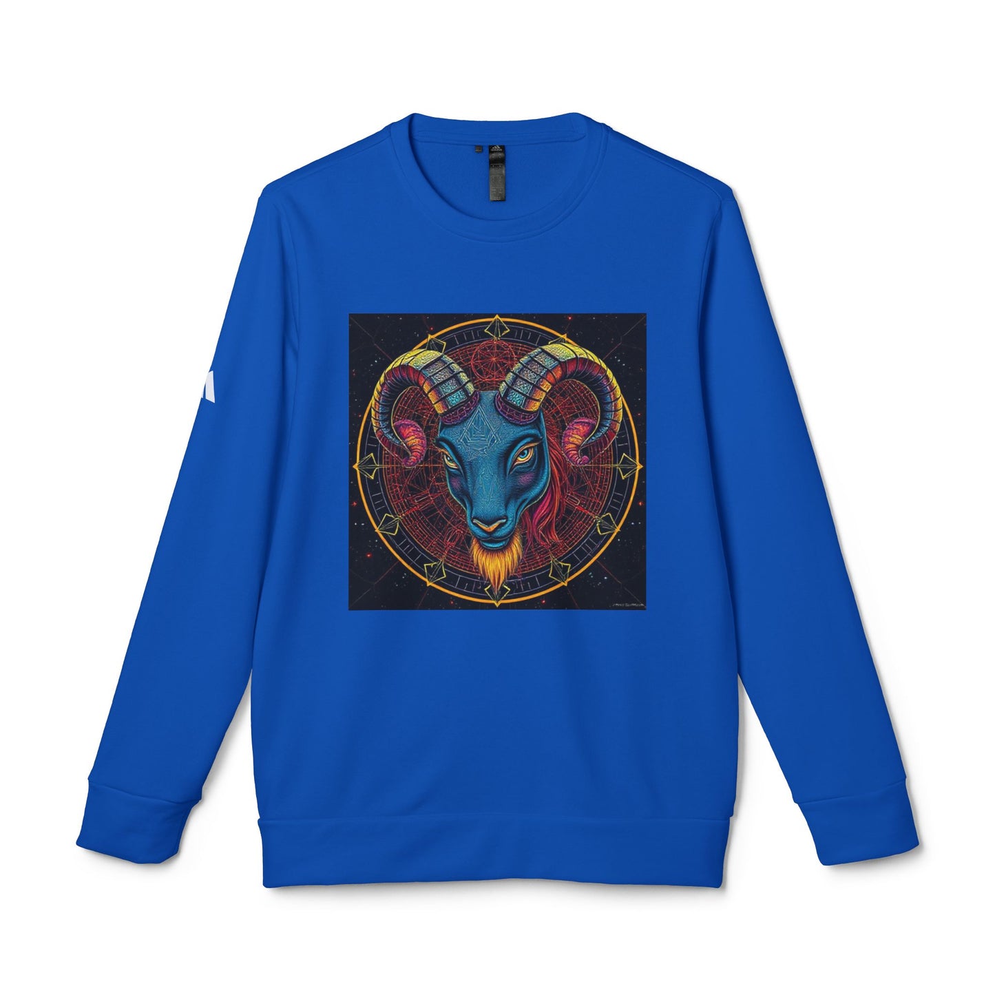 Adidas, Unisex Fleece Crewneck Sweatshirt, Aries, Pop Art v1, Zodiac