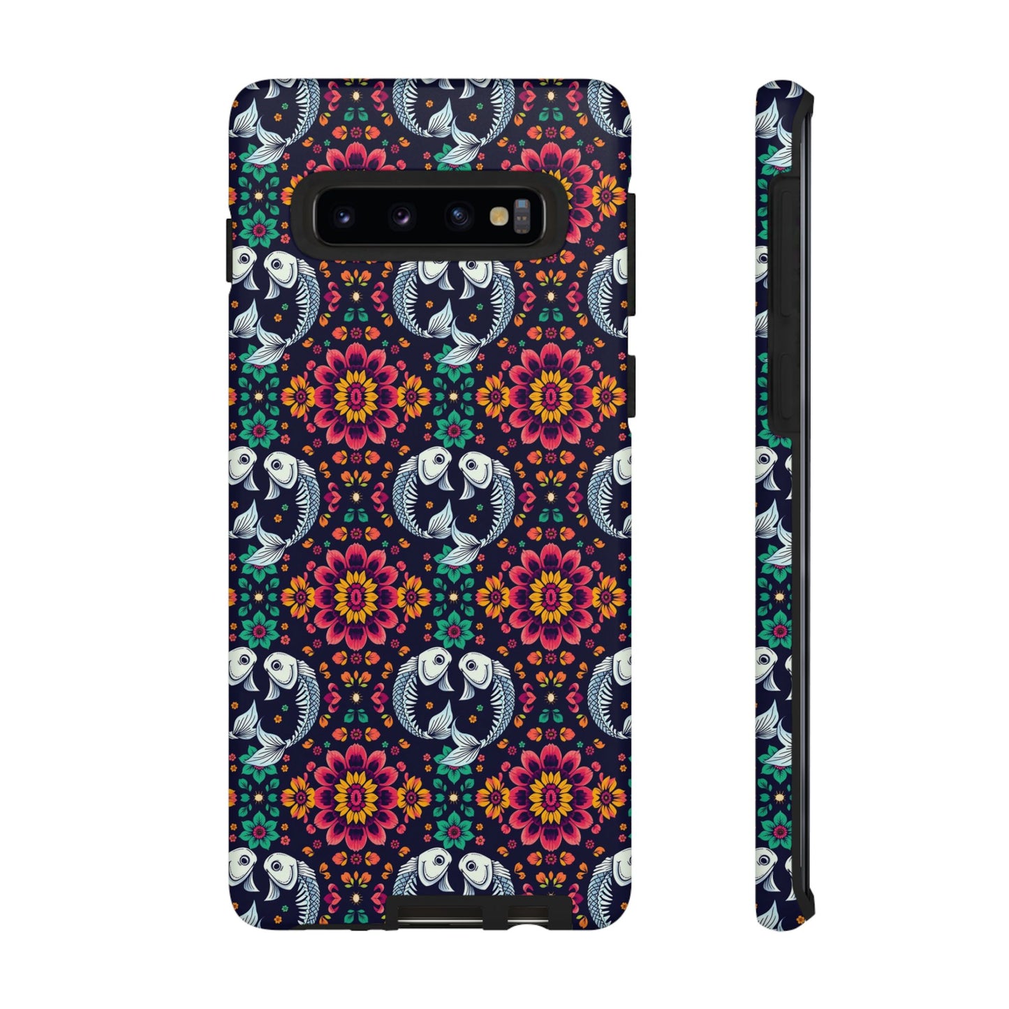 Tough Cases, Pisces, Zodiac v4, Flower Pattern