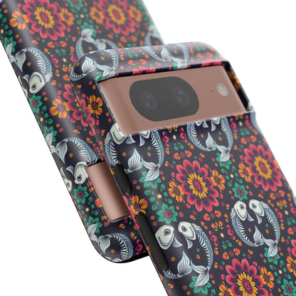 Tough Cases, Pisces, Zodiac v4, Flower Pattern
